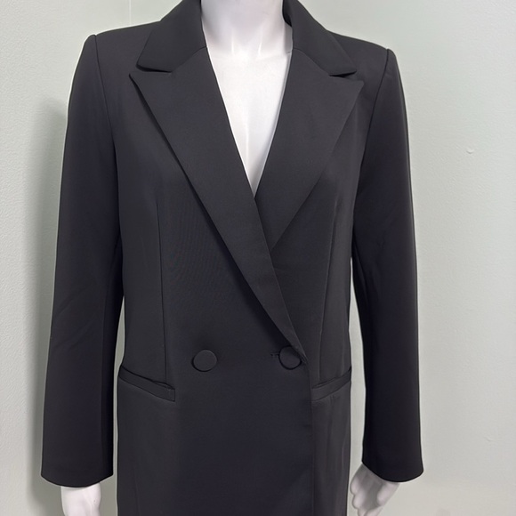 Good American Scuba 2.0 Black Blazer Size 1 Small - Picture 5 of 10